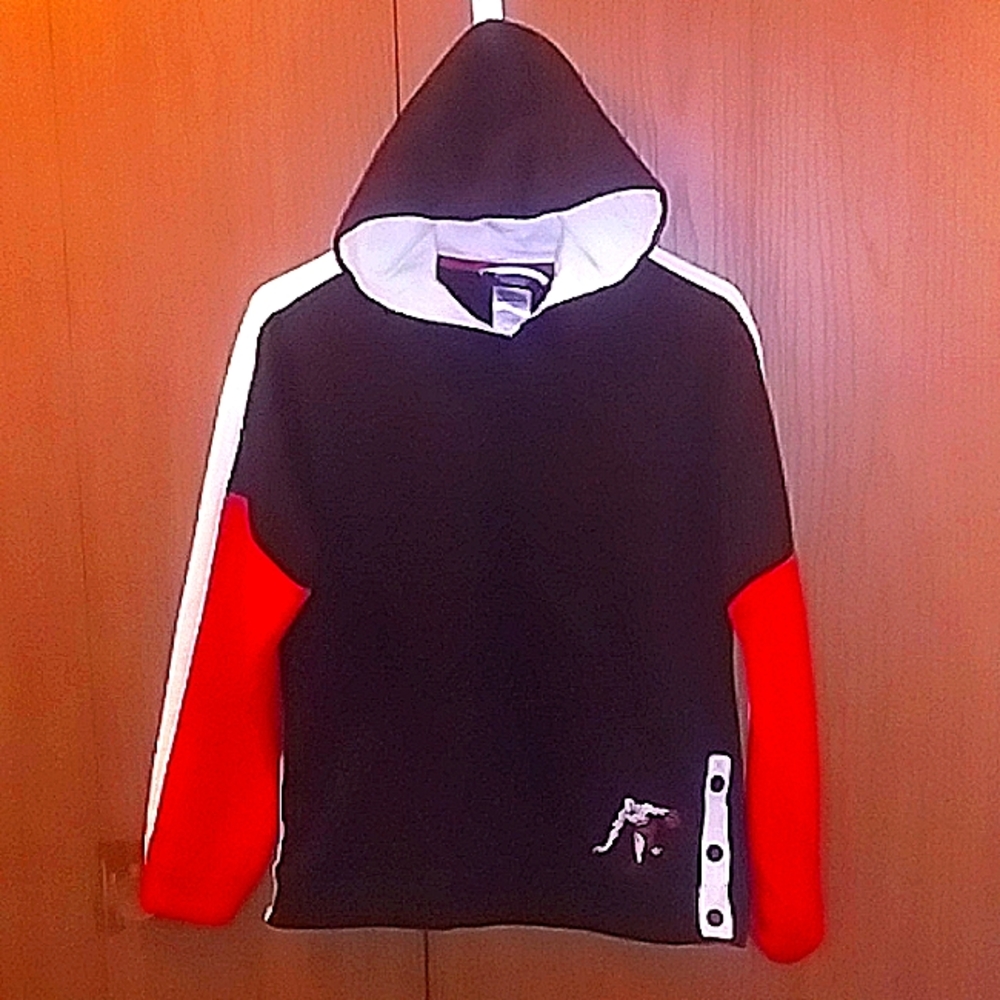 AND1, size XL 14/16, black, red and white